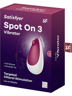 Satisfyer: Spot On 3, Lay-On Vibrator, rød