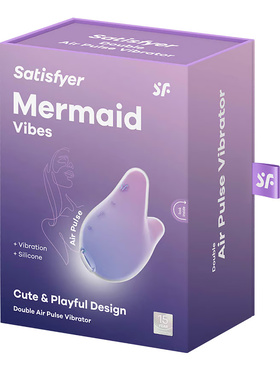 Satisfyer: Mermaid Vibes, Double Air Pulse Vibrator, lilla