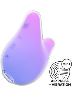 Satisfyer: Mermaid Vibes, Double Air Pulse Vibrator, lilla