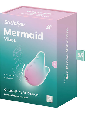 Satisfyer: Mermaid Vibes, Double Air Pulse Vibrator, rosa