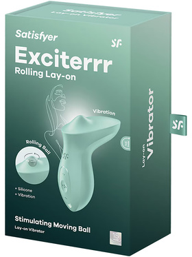 Satisfyer: Exciterrr, Rolling Lay-On Vibrator, grønn