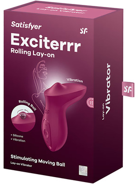 Satisfyer: Exciterrr, Rolling Lay-On Vibrator, rød