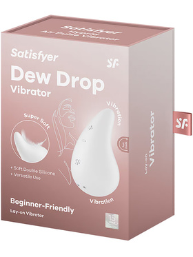 Satisfyer: Dew Drop, Lay-On Vibrator, hvit