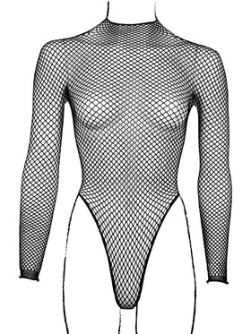 Le Désir: Turtle Neck Body with Fishnet Structure, One Size