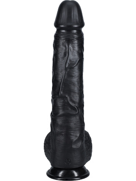 RealRock: Extra Long Realistic Dildo, 33 cm, svart