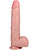 RealRock: Extra Long Realistic Dildo, 33 cm, lys