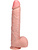 RealRock: Extra Long Realistic Dildo, 38 cm, lys