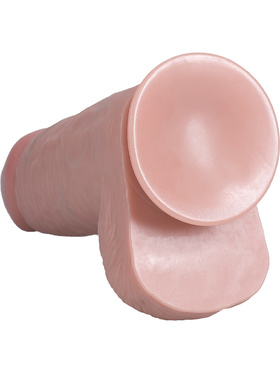 RealRock: Extra Thick Realistic Dildo, 25 cm, lys