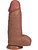 RealRock: Extra Thick Realistic Dildo, 25 cm, mørk