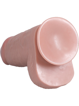 RealRock: Extra Thick Realistic Dildo, 23 cm, lys