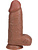 RealRock: Extra Thick Realistic Dildo, 23 cm, mørk