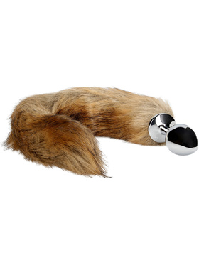 Ouch!: Fox Tail with Metal Butt Plug, brun