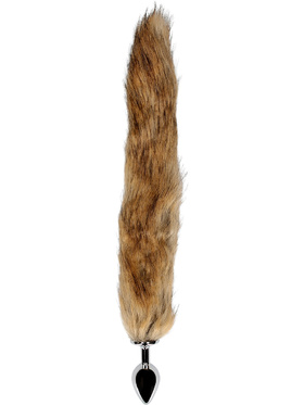 Ouch!: Fox Tail with Metal Butt Plug, brun