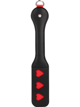 Ouch!: Hearts Paddle with Metal Anal Plug