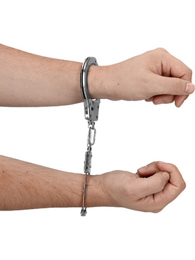 Ouch!: Metal Hand Cuffs, sølv