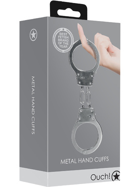 Ouch!: Metal Hand Cuffs, sølv