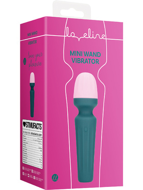 Loveline: Mini Wand Vibrator, grønn/rosa