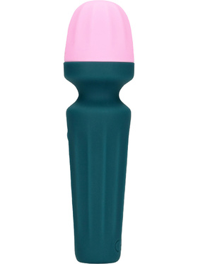 Loveline: Mini Wand Vibrator, grønn/rosa