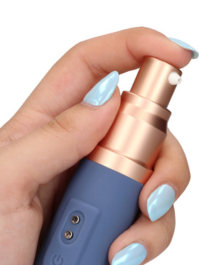 Loveline: Travel Vibrator with Lube Compartment and Pump