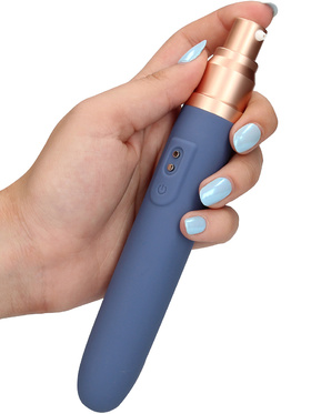 Loveline: Travel Vibrator with Lube Compartment and Pump