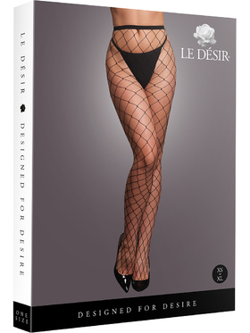 Le Désir: Panty with Big Fishnet Structure, One Size