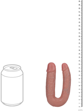 RealRock: U Shape Realistic Double Dildo, lys