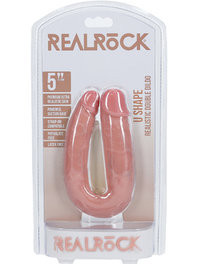 RealRock: U Shape Realistic Double Dildo, lys