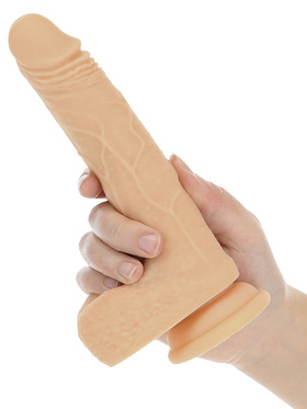 Naked Addiction: Rotating & Thrusting Vibrating Dong, 19 cm