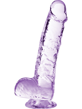 Naturally Yours: Crystalline Dildo, 15 cm, lilla