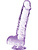 Naturally Yours: Crystalline Dildo, 15 cm, lilla