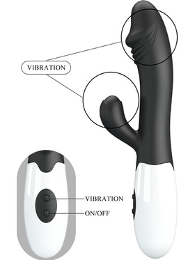 Pretty Love: Snappy, Rabbit Vibrator, svart