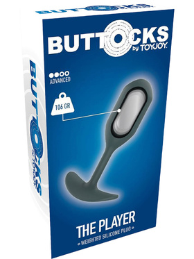 Toy Joy: Buttocks The Player, Weighted Silicone Plug, 106 g