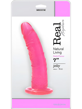 Toyz4Lovers: Real Rapture Earth Flavour Dildo, 18 cm, rosa