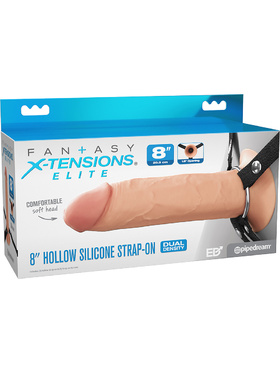 Fantasy X-Tensions Elite: Hollow Silicone Strap-On, 21.5 cm