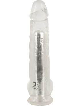 You2Toys: Crystal Clear Dildo Vibrator, 24,5 cm