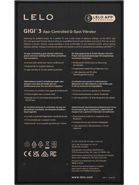 LELO: Gigi 3, App-Controlled G-Spot Vibrator, lilla