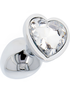 Toyz4Lovers: Heart Diamond Plug Small, gjennomsiktig