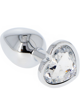 Toyz4Lovers: Heart Diamond Plug Small, gjennomsiktig