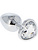 Toyz4Lovers: Heart Diamond Plug Small, gjennomsiktig