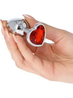 Toyz4Lovers: Heart Diamond Plug Small, rød