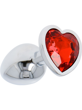 Toyz4Lovers: Heart Diamond Plug Small, rød