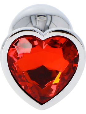 Toyz4Lovers: Heart Diamond Plug Small, rød