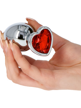 Toyz4Lovers: Heart Diamond Plug Large, rød