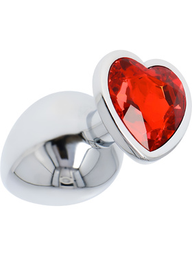 Toyz4Lovers: Heart Diamond Plug Large, rød