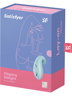 Satisfyer: Dipping Delight, Lay-on Vibrator, lysblå