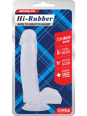 Chisa Novelties: Hi-Rubber Realistic Dildo, 17.5 cm