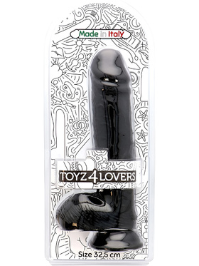 Toyz4Lovers: Made in Italy, Spartaco XXL Dildo, 32.5 cm, svart