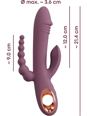 You2Toys: Plum, Slim Triple Rabbit Vibrator