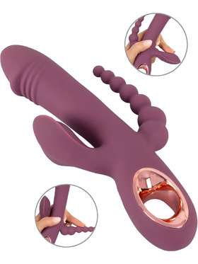 You2Toys: Plum, Slim Triple Rabbit Vibrator