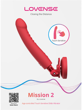 Lovense: Mission 2, App-Controlled Touch-Sensitive Dildo Vibrator